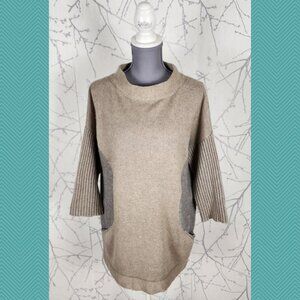 Nice Connection Merino Wool Cashmere Knit Sweater Dress Pockets